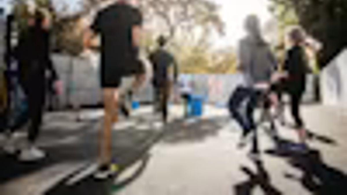person home workout mat living room in an everyday setting